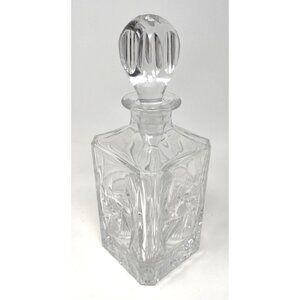 Vintage Hand-Cut Lead Crystal Decanter With Stopper Eleanor Pattern American Cut